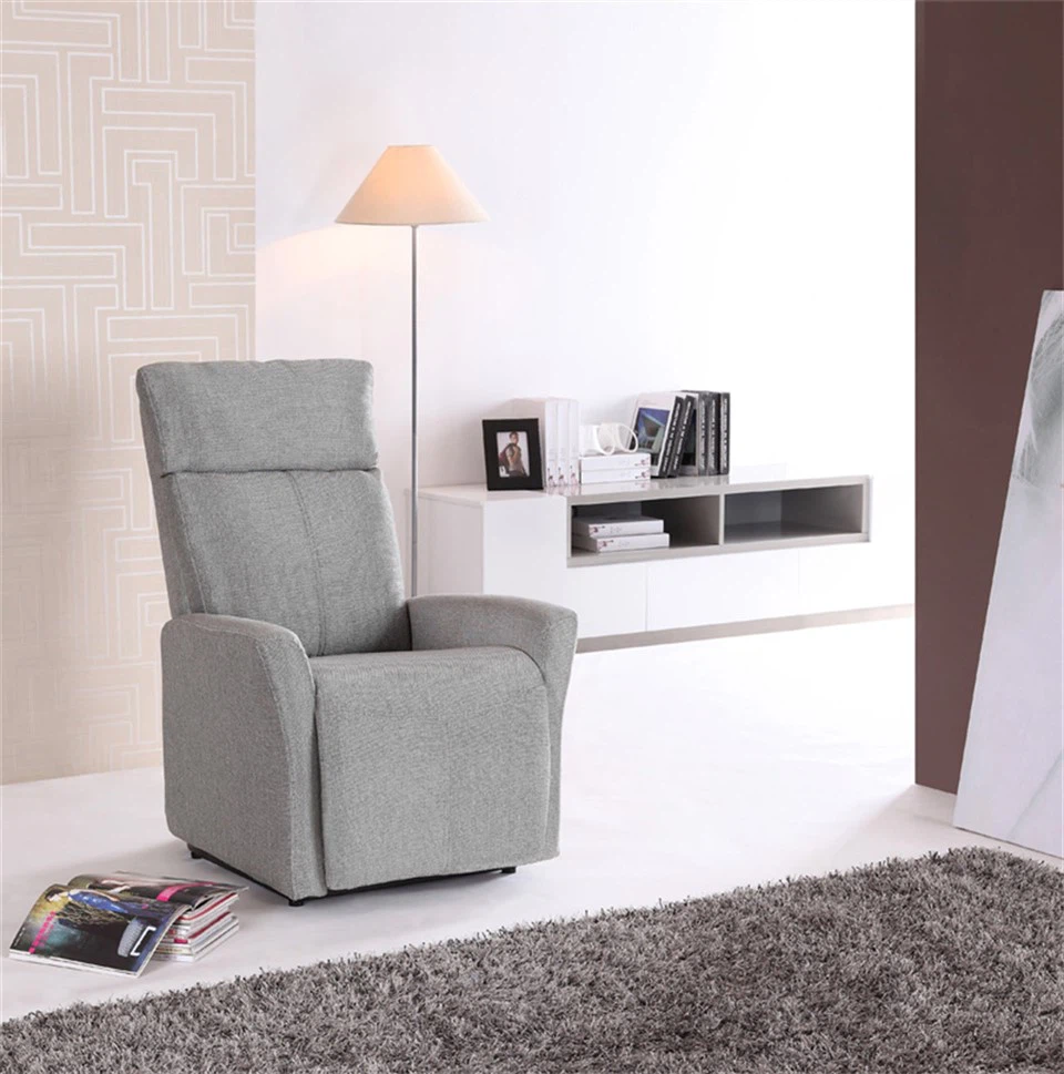 Fabric Recliner With Ottoman 2 Seater